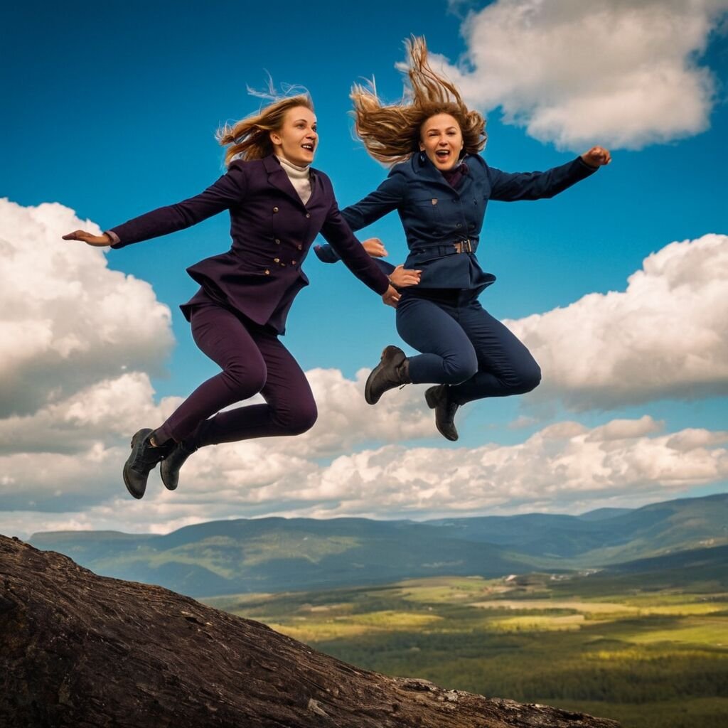 Vika und Vova: Das spektakuläre Jump-Video, das die sozialen Medien erobert
